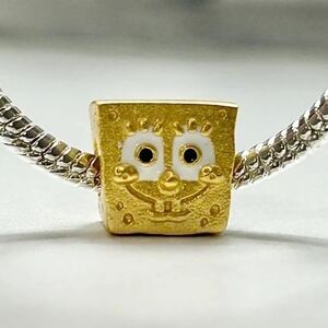Fits Pandora Sponge Bob Head Charm S925